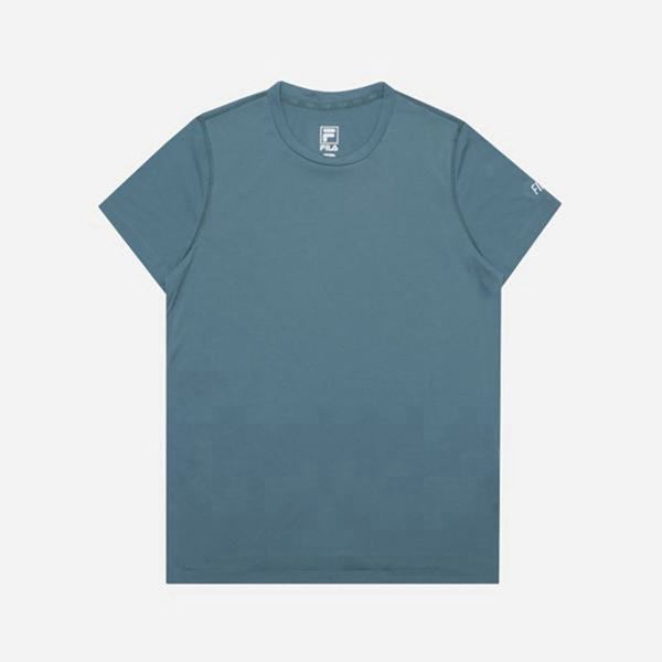 Camisetas Fila Mulher Turquesa - Fila Basic Crew Neck S/S Loja Online Portugal,SEQT-39648